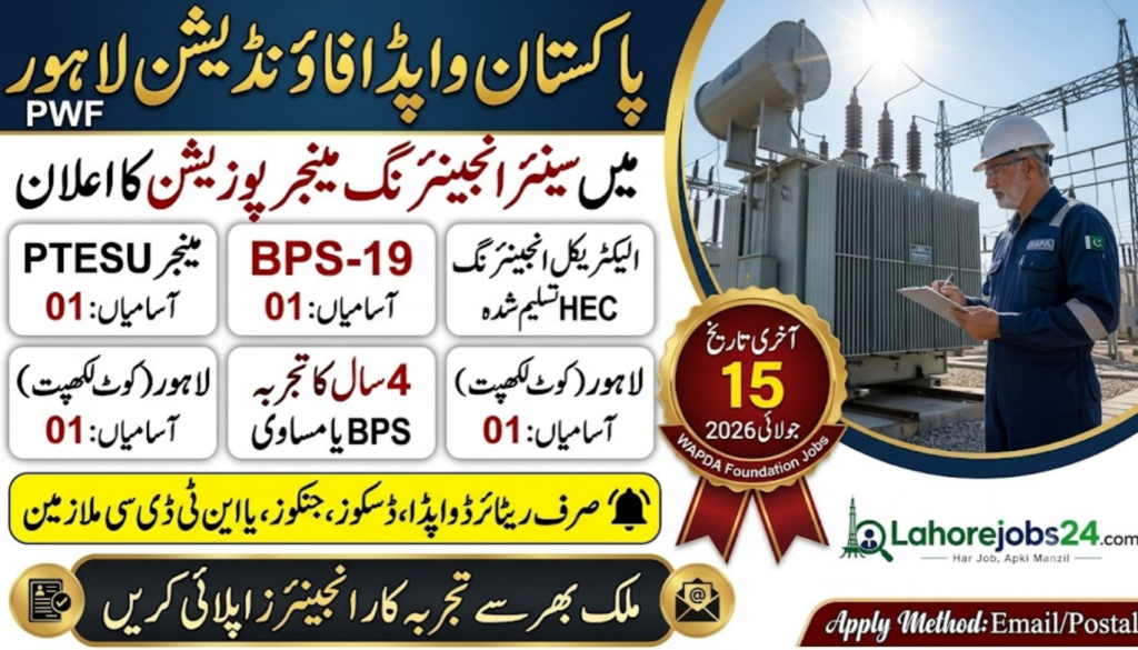 BPS-19 Manager PTESU Jobs 2026