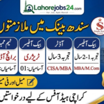 Sindh Bank Limited Karachi Jobs 2026