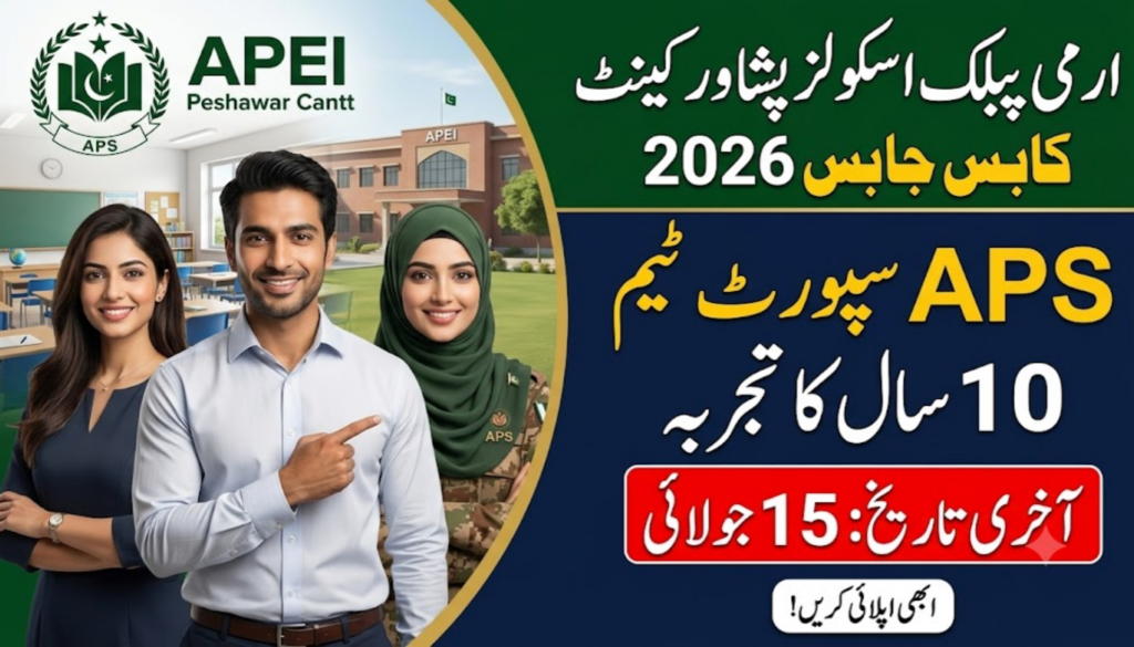 Army Public Educational Institutions Peshawar Cantt Jobs 2026