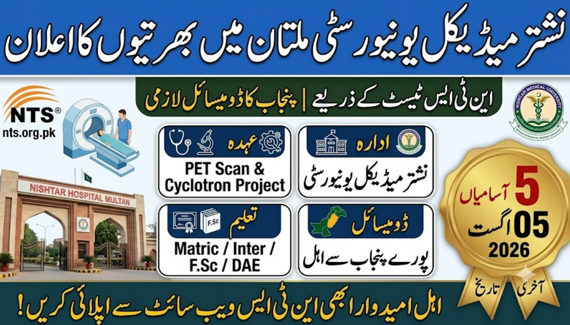 Nishtar Medical University Multan Jobs 2026