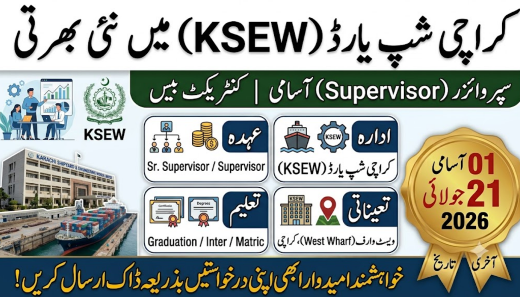 Karachi Shipyard & Engineering Works Limited Jobs 2026