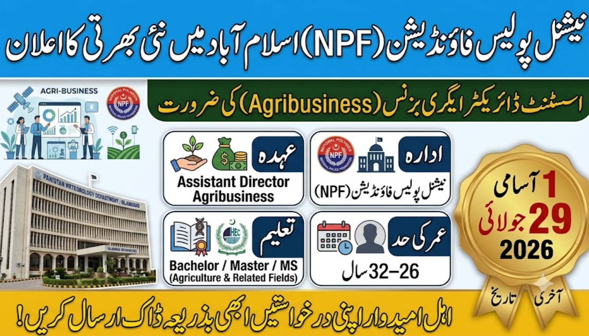 National Police Foundation Islamabad Jobs 2026