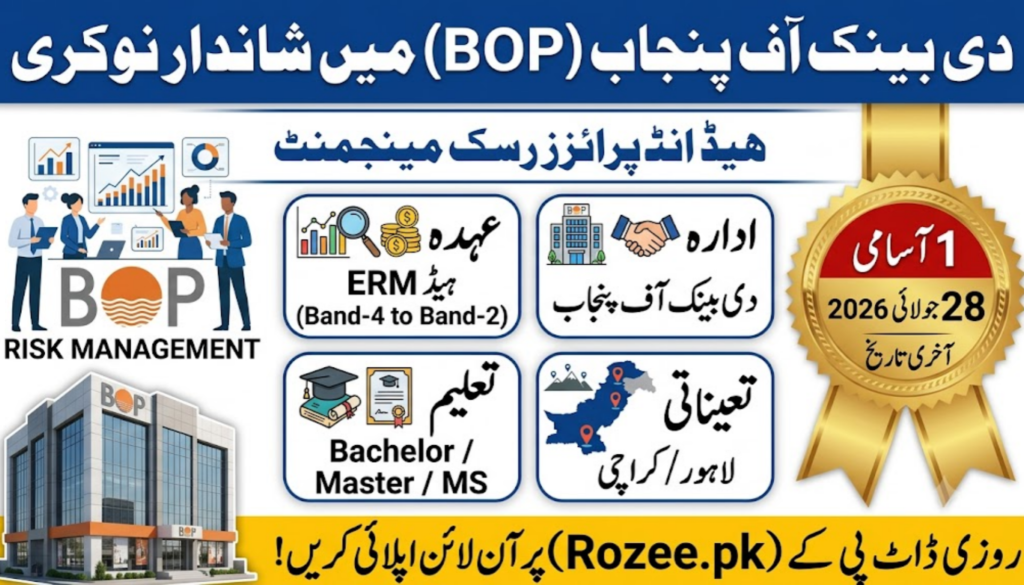 Punjab BOP Lahore Jobs 2026