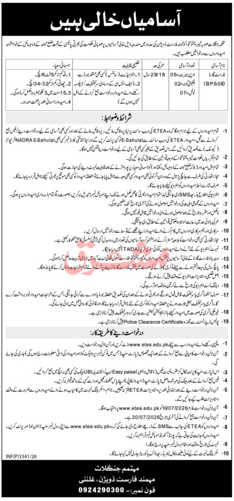 Forest Guard Jobs 2026