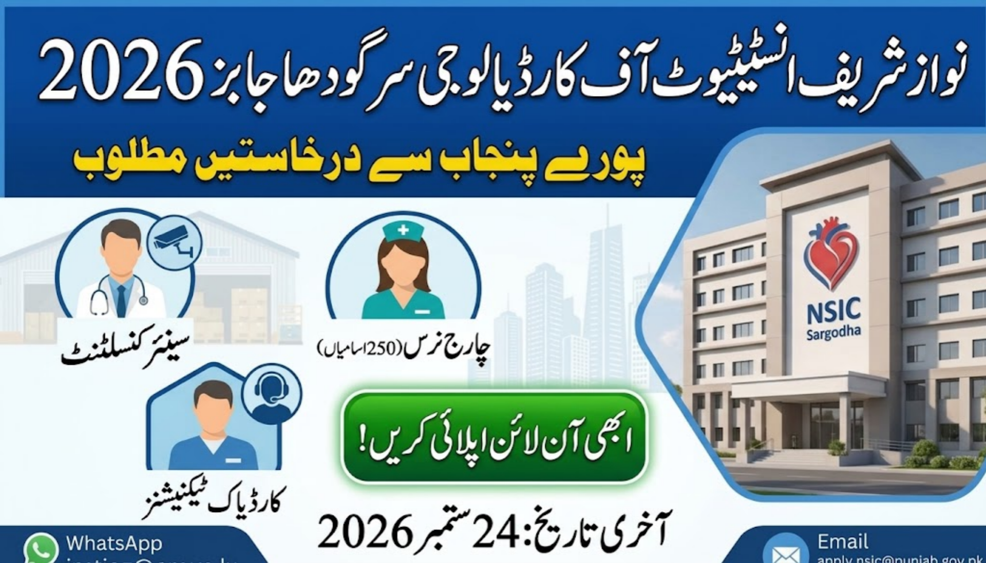 Institute of Cardiology Sargodha Jobs 2026