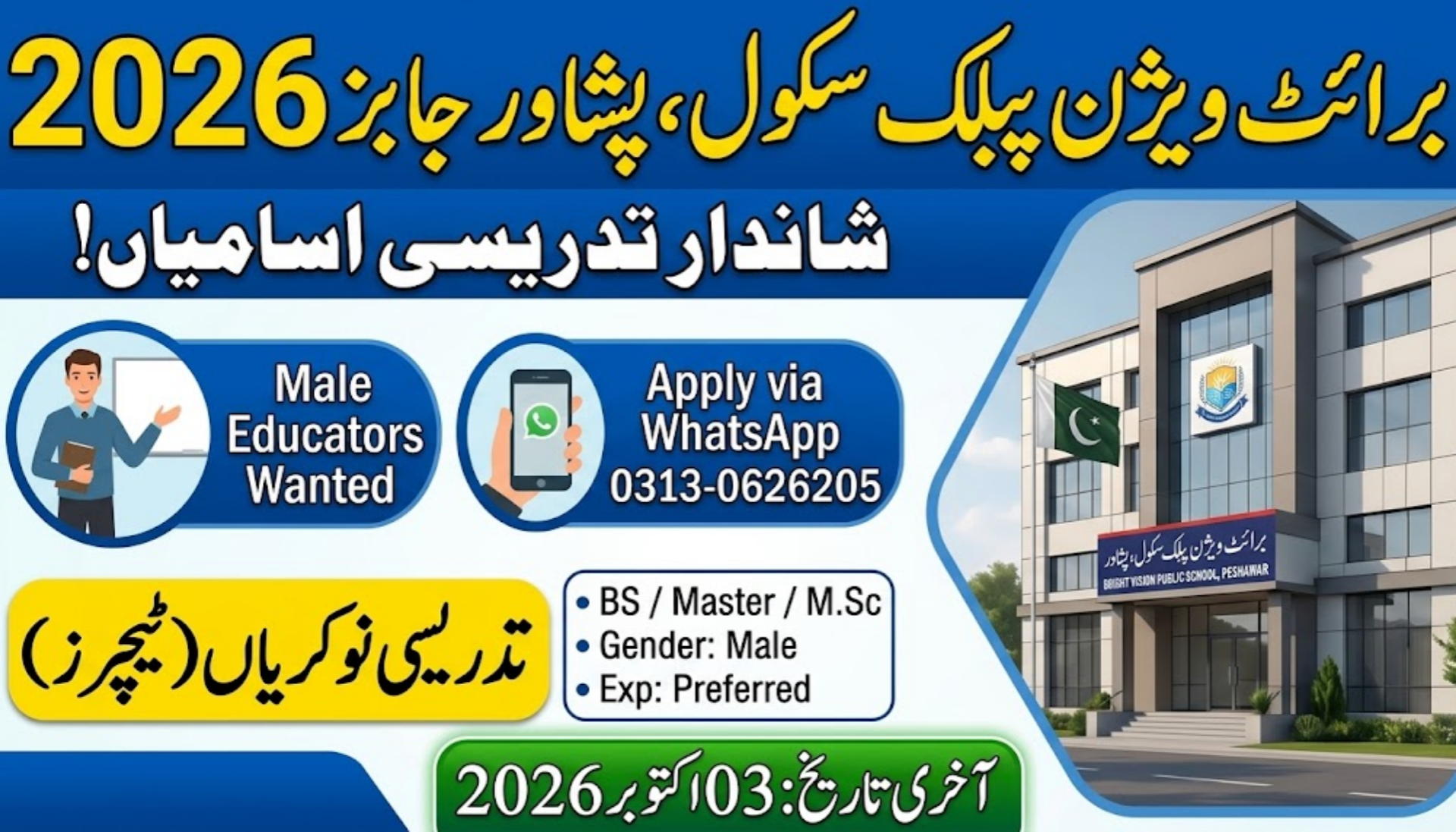 Public School Peshawar Teaching Jobs 2026