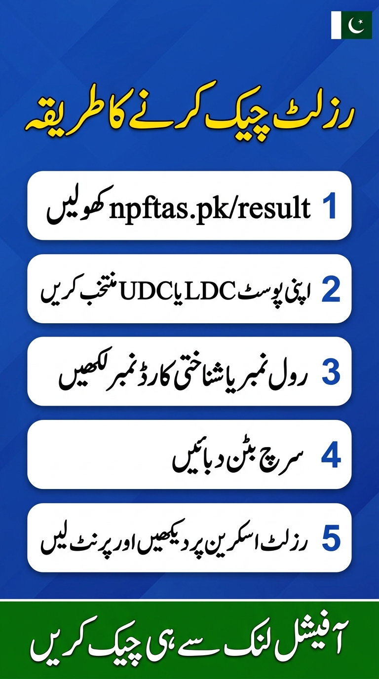 Islamabad Police LDC UDC Result check karne ka tarika - step by step guide